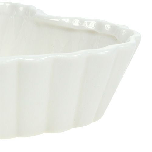 Floristik24 Moule à gâteau cœur blanc 16cm 2P
