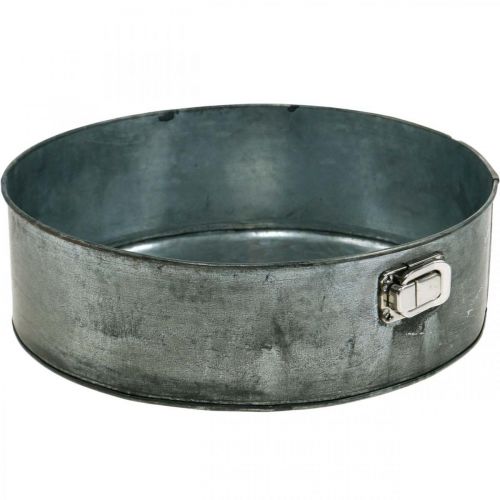 Floristik24 Jardinière, moule à pâtisserie décoratif, moule à charnière pour plantation, décoration métal Ø24cm H7,5cm