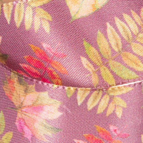 Ruban décoratif en polyester à motifs de feuilles d'automne 40mm x 15m | Floristik24.fr