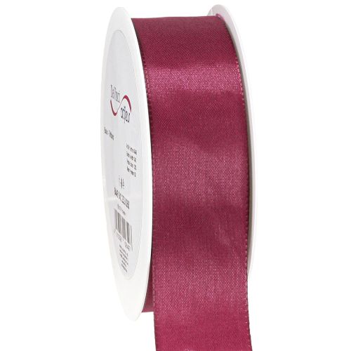 Ruban déco Taffetas Ruban cadeau Couleur bruyère 40mm 50m