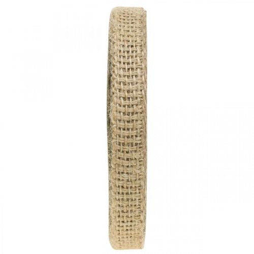 Ruban déco jute nature 12mm Ruban jute déco rustique 10m