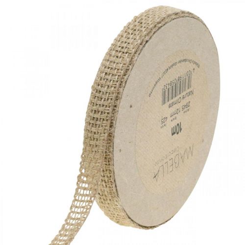 Article Ruban déco jute nature 12mm Ruban jute déco rustique 10m