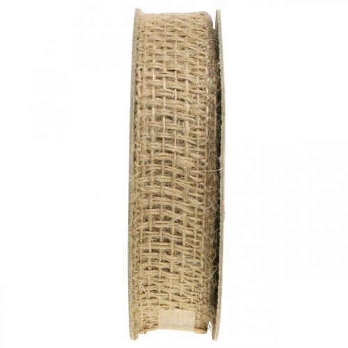 Article Ruban déco jute nature 25mm ruban jute ruban cadeau rustique 10m