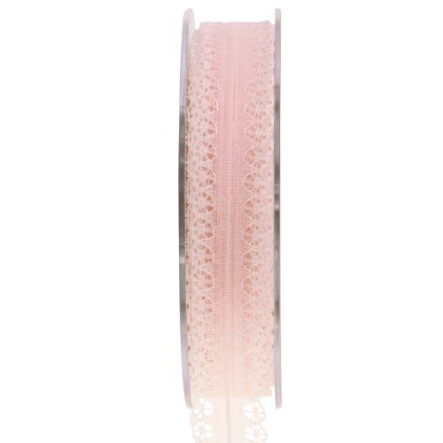 Floristik24 Ruban dentelle vintage rose 20mm 20m