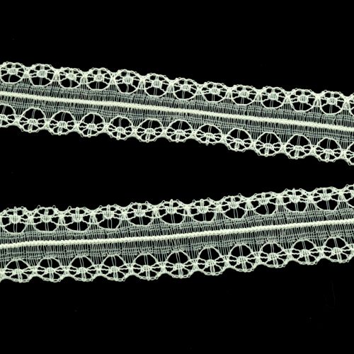 Floristik24 Ruban dentelle vintage crème 20mm 20m