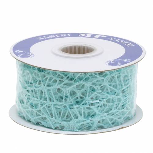 Article Ruban déco ruban maille bleu clair Tiffany 40mm 10m