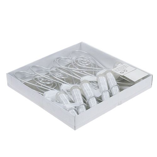 Floristik24 Ornement pour banc d’église avec tube 22 cm 6 p.