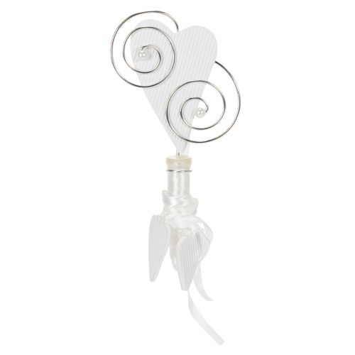 Article Porte-manteau avec tube et cœur, 18 cm, lot de 6