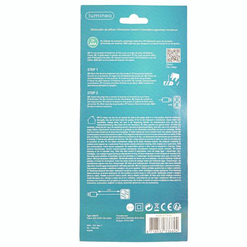 Article Adaptateur de batterie comme remplacement de batterie pour 2 piles AAA 3V