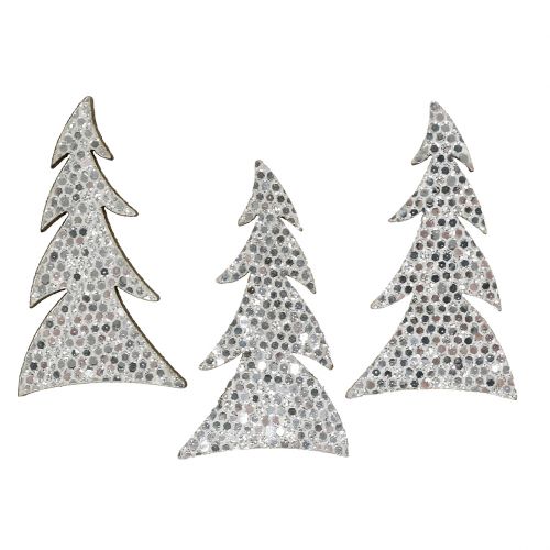 Floristik24 Sapin de Noël scintillant à disperser 4 cm 48 pcs