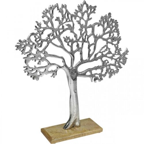 Floristik24 Arbre déco métal grand, arbre métal bois argenté H42,5cm