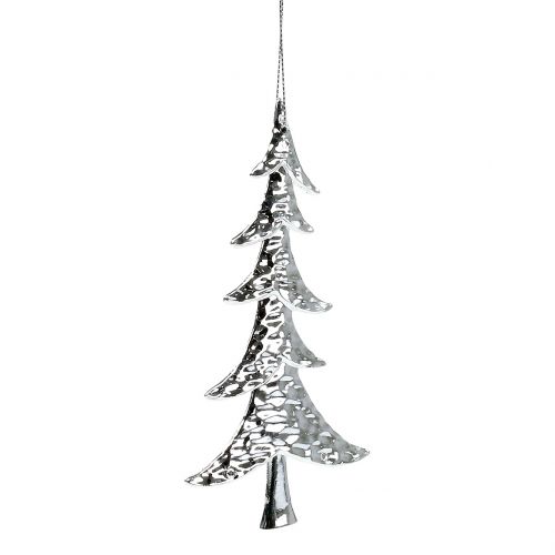 Floristik24 Arbre argenté à accrocher 15cm 8pcs