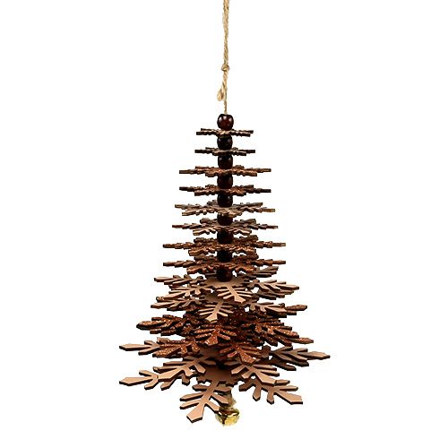 Floristik24 Suspension Sapin de Noël avec clochette Cuivre 40cm