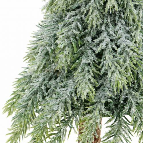 Floristik24 Sapin de Noël déco vert neige, blanc 56cm