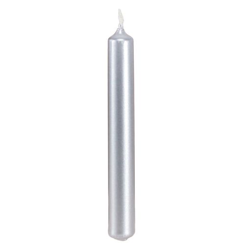 Article Bougies d&#39;arbre Bougies d&#39;arbre de Noël argent 13x105mm 20 pcs