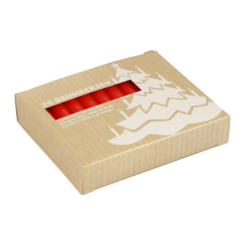 Article Bougies d&#39;arbre rouge 20 pcs