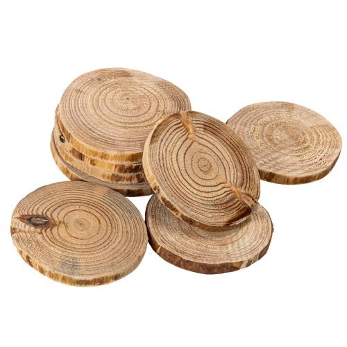 Rondelles de bois naturelles 6 cm 300 g pour décoration et bricolage