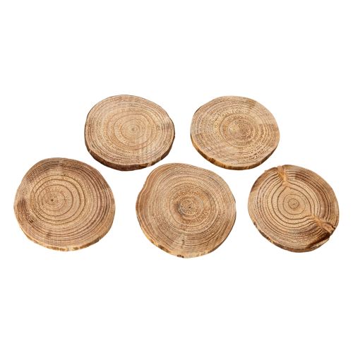 Rondelles de bois naturelles 6 cm 300 g pour décoration et bricolage | Floristik24.fr