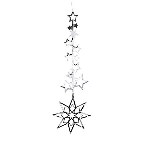 Floristik24 Arbre décoration étoile 20cm argent 1p