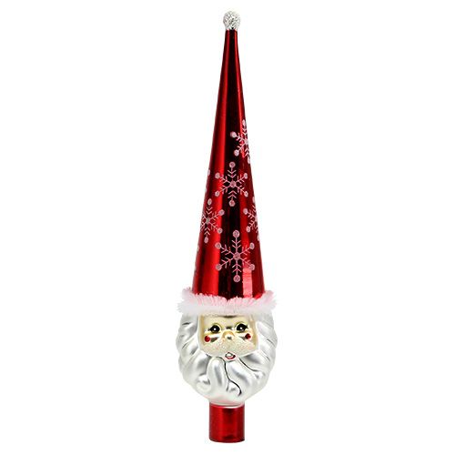 Floristik24 Figurine Cime d&#39;Arbre Père Noël 30cm Rouge