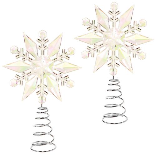 Article Décoration de sapin de Noël flocons de neige Ø14,5cm 2pcs