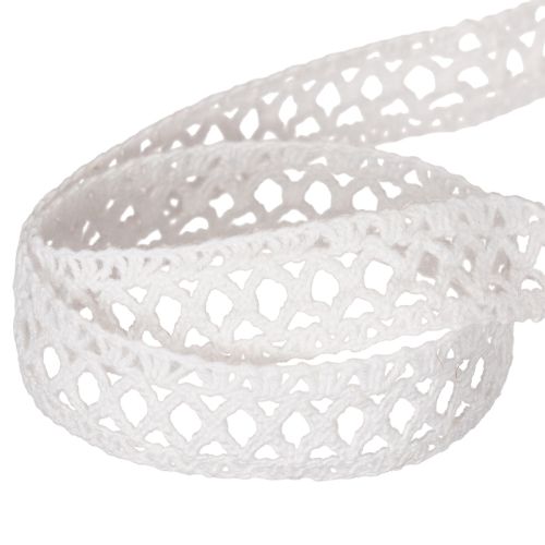 Ruban décoratif dentelle coton