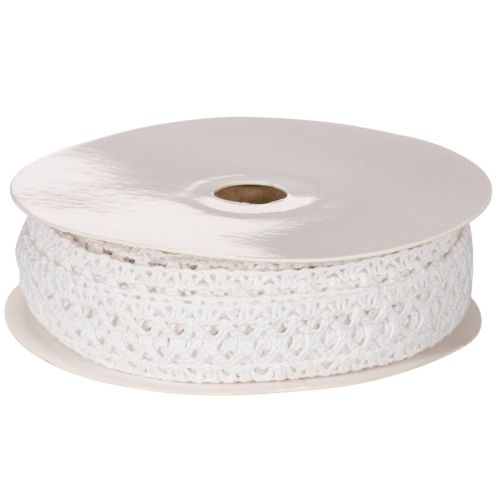 Ruban décoratif dentelle coton