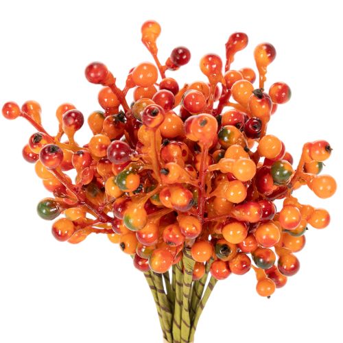 Grappe de baies orange, 20 cm de long acheter | Floristik24.fr