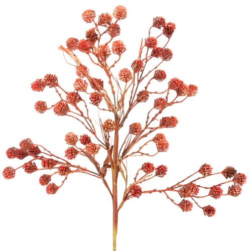 Branche de baies artificielles 68 cm, plastique, rouge, rose et vert, décoration intérieure d’automne | Floristik24.fr
