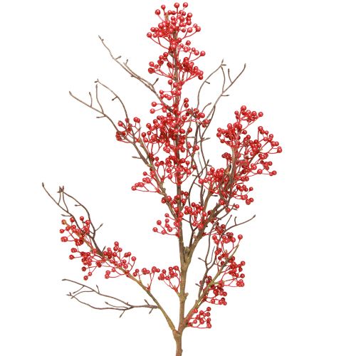 Article Branche de baies branches de baies rouges décoration automne hiver L78cm
