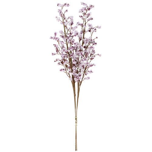 Floristik24 Branche de baies Branche de Noël violet blanc givre L60cm 2 pcs