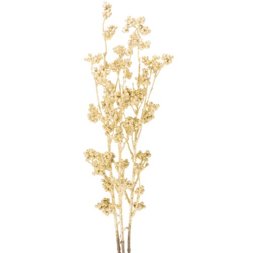 Lot de 3 branches artificielles de baies dorées 70 cm acheter | Floristik24.fr