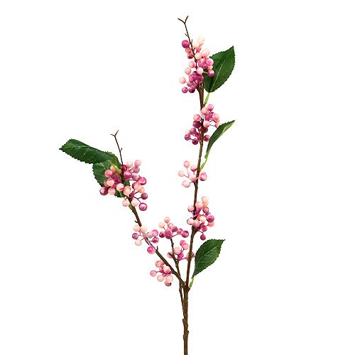 Floristik24 Branche de baies artificielle rose-lilas 64cm 6pcs