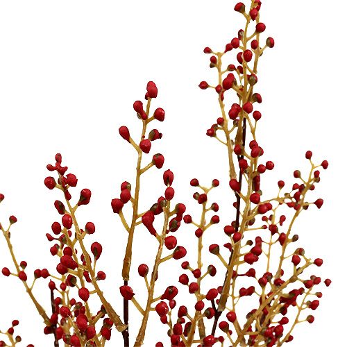 Floristik24 Branche de baies artificielles rouges 48 cm 1 p.