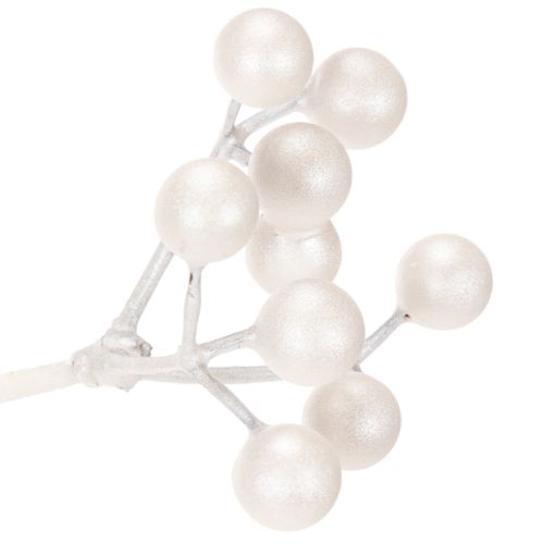 Branche décorative artificielle blanche 52 cm | Floristik24.fr