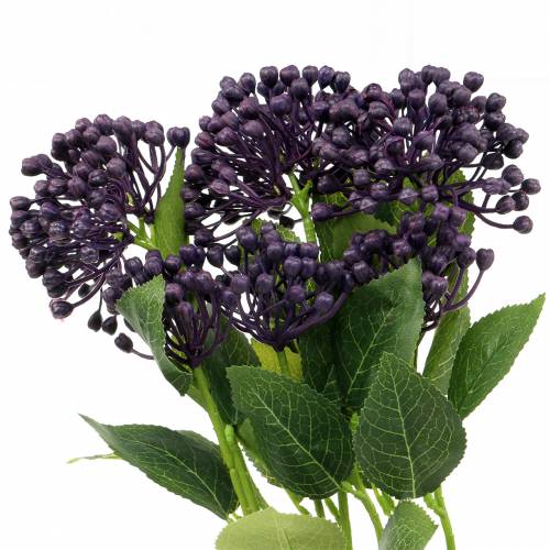 Floristik24 Branche de baie Violet 3pcs Plante artificielle comme la vraie !