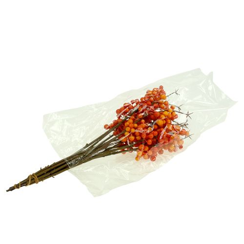 Floristik24 Branche de baies orange L 30cm 12pcs
