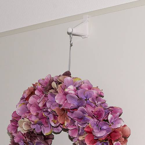 Article Crochets de porte et crochets de fenêtre, couronne de fenêtre argentée suspendue