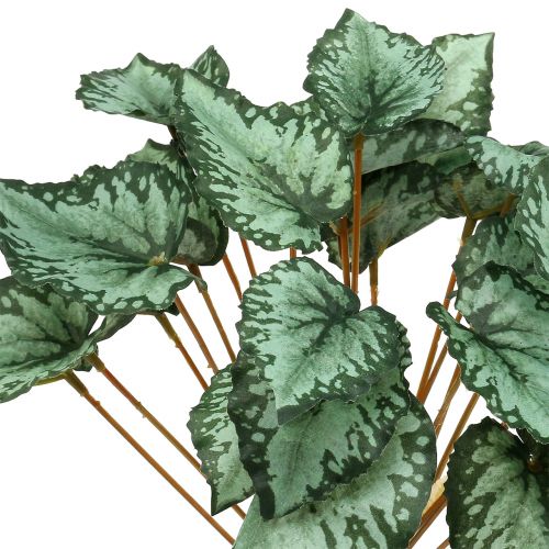 Article Touffe de bégonia vert artificiel 30 cm