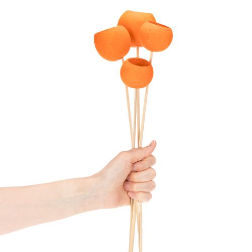 Mélange Bell Cup sur bâtonnet orange 15 pièces | Floristik24.fr