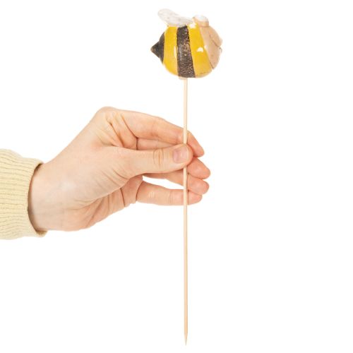 Article Abeille décorative à piquer pour jardin et balcon, 26 cm, lot de 4