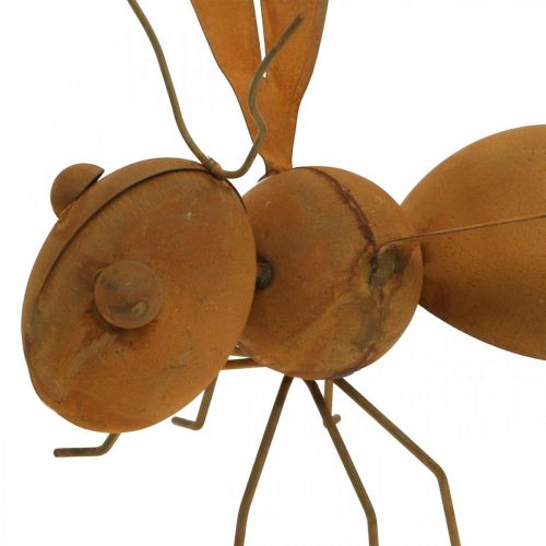Article Figurine décorative abeille, insecte en métal, décoration de jardin patinée L20cm H19cm