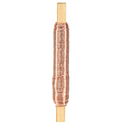Floristik24 Fil de reliure fil de fleur fil d&#39;emballage cuivre 0,65mm 100g 3 pièces