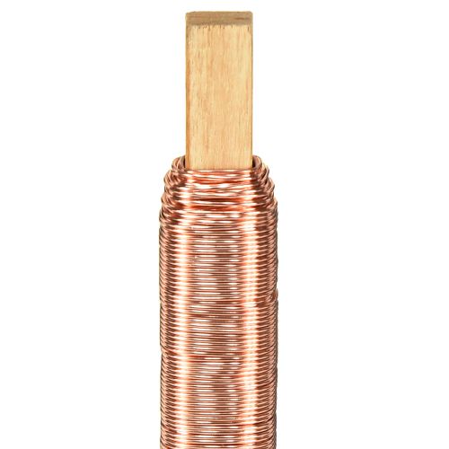 Article Fil de reliure fil de fleur fil d&#39;emballage cuivre 0,65mm 100g 3 pièces