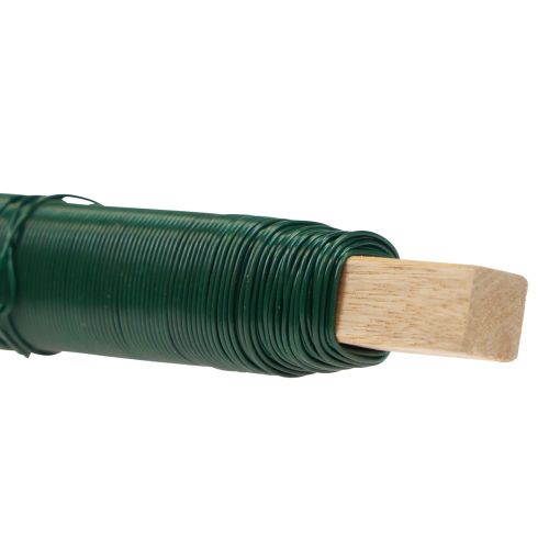 Floristik24 Fil de fleur fil d'emballage fil de reliure vert 0,65mm 100g 3 pièces