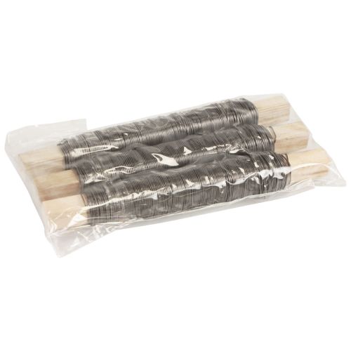 Floristik24 Fil d'enroulement fil de liaison recuit bleu 0.65mm 100g 3 pièces