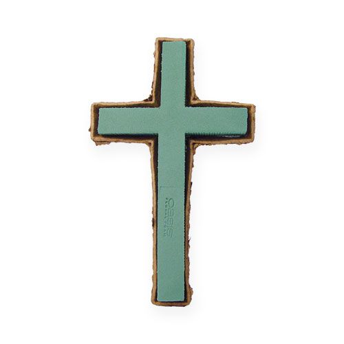 Floristik24 Croix en mousse florale petite verte 42cm 4 pièces fleuriste de deuil