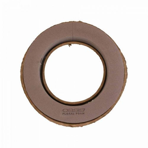 Floristik24 Oasis Anneau Mousse Floral Biolit Nature Source Marron 32cm 2 pcs
