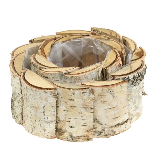 Floristik24 Jardinière ronde bouleau 2pcs
