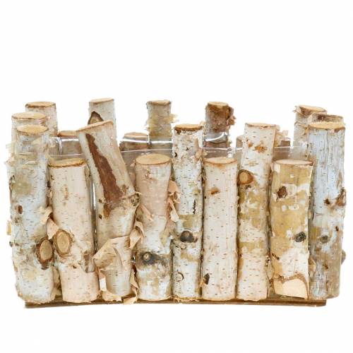 Floristik24 Jardinière en bouleau 20cm x 11cm